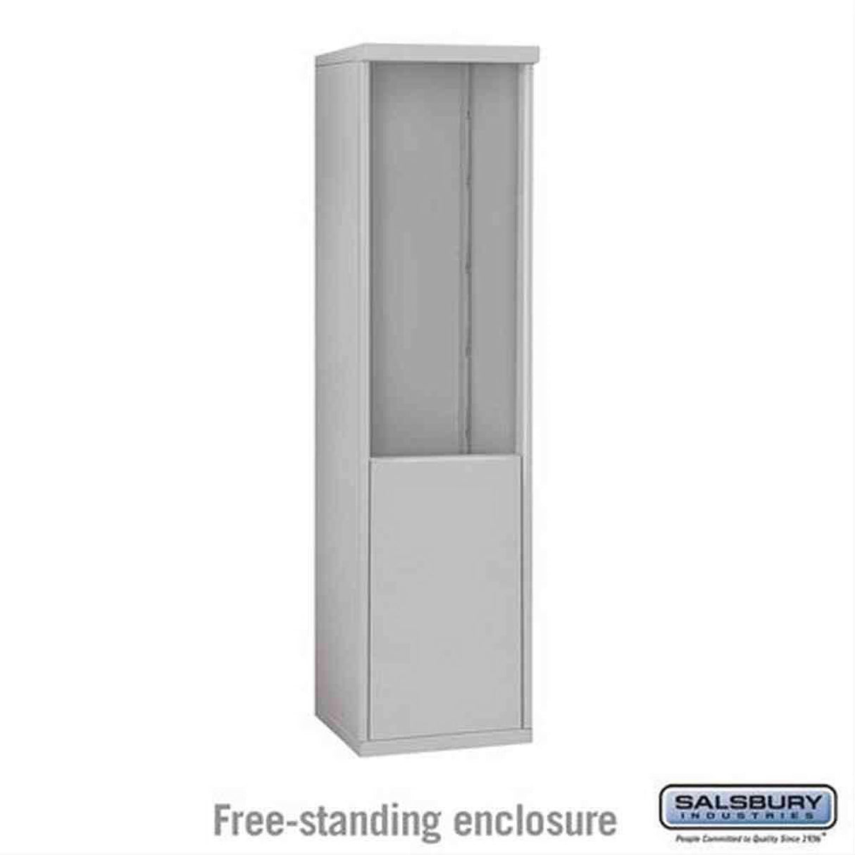 Salsbury Industries 3910S-ALM Free Standing Enclosure for 3710 Single Column Aluminum