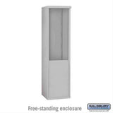 Salsbury Industries 3910S-ALM Free Standing Enclosure for 3710 Single Column Aluminum