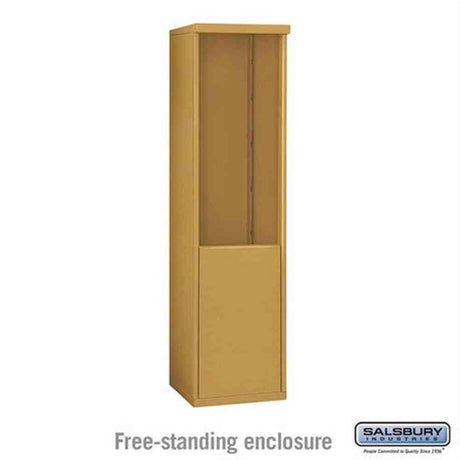 Salsbury Industries 3910S-GLD Free Standing Enclosure for 3710 Single Column Gold