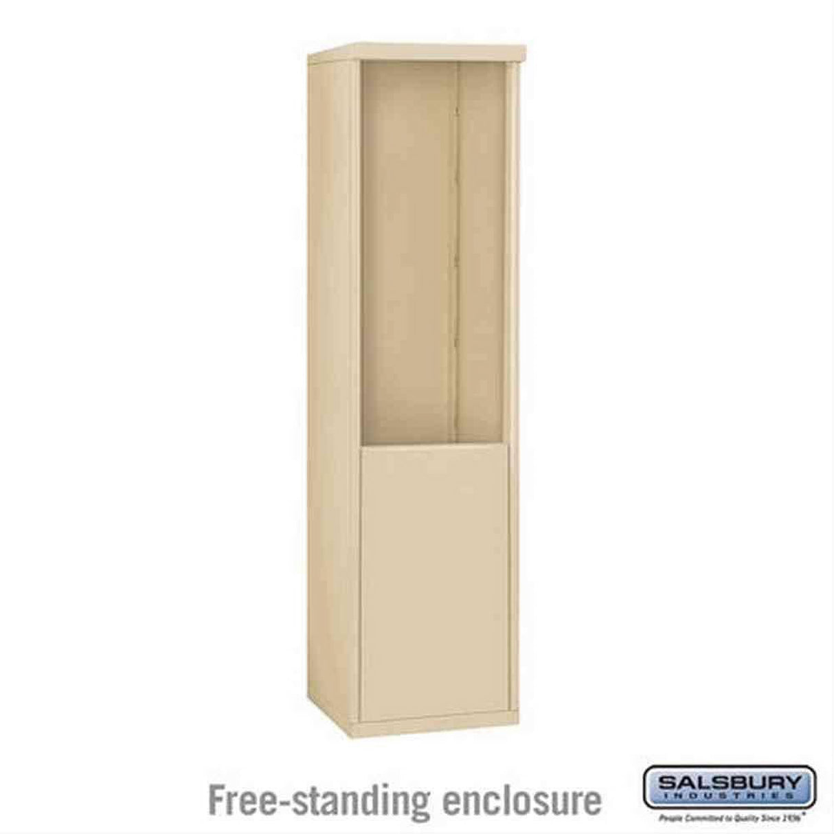 Salsbury Industries 3910S-SAN Free Standing Enclosure for 3710 Single Column Sandstone