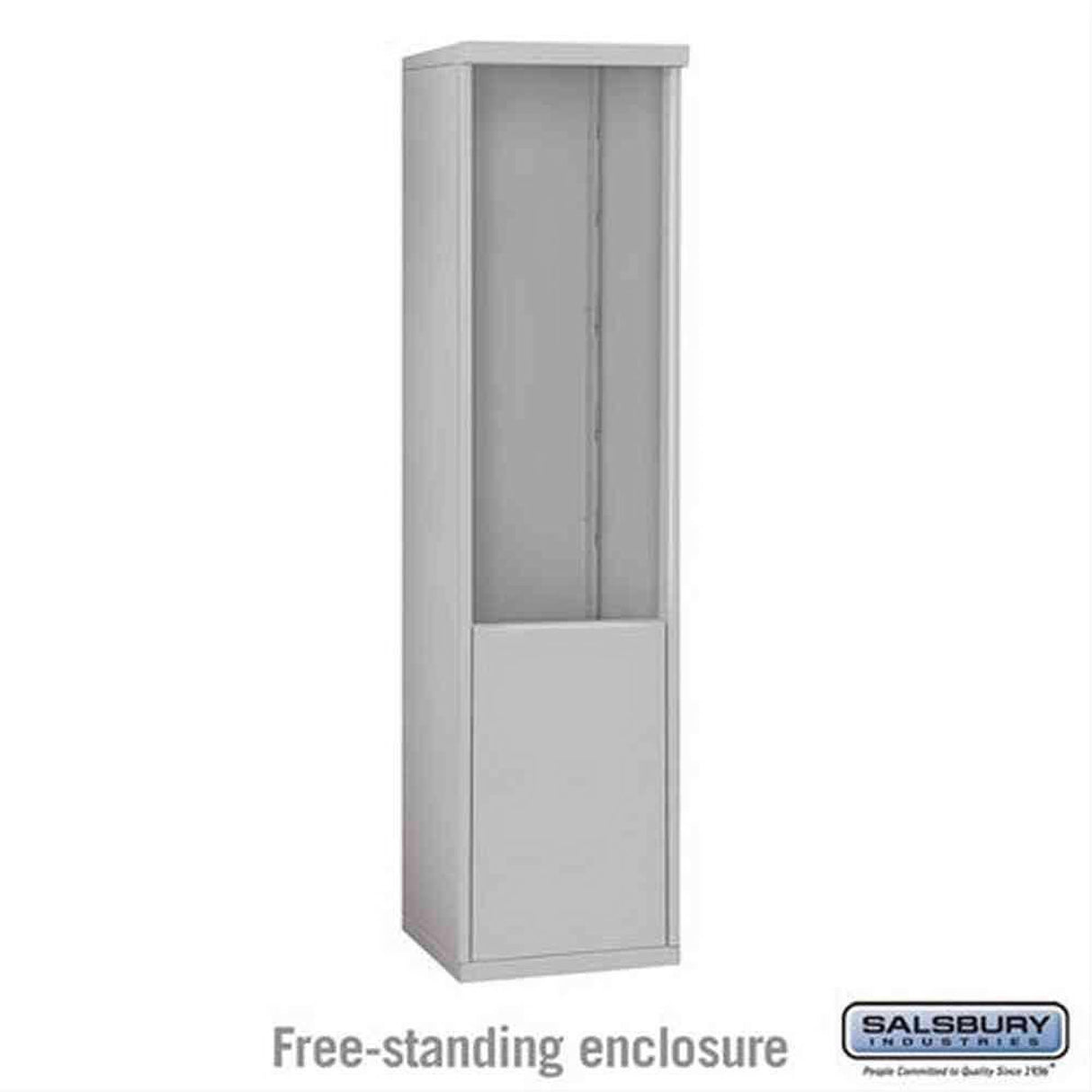 Salsbury Industries 3911S-ALM Free Standing Enclosure for 3711 Single Column Aluminum