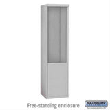 Salsbury Industries 3911S-ALM Free Standing Enclosure for 3711 Single Column Aluminum