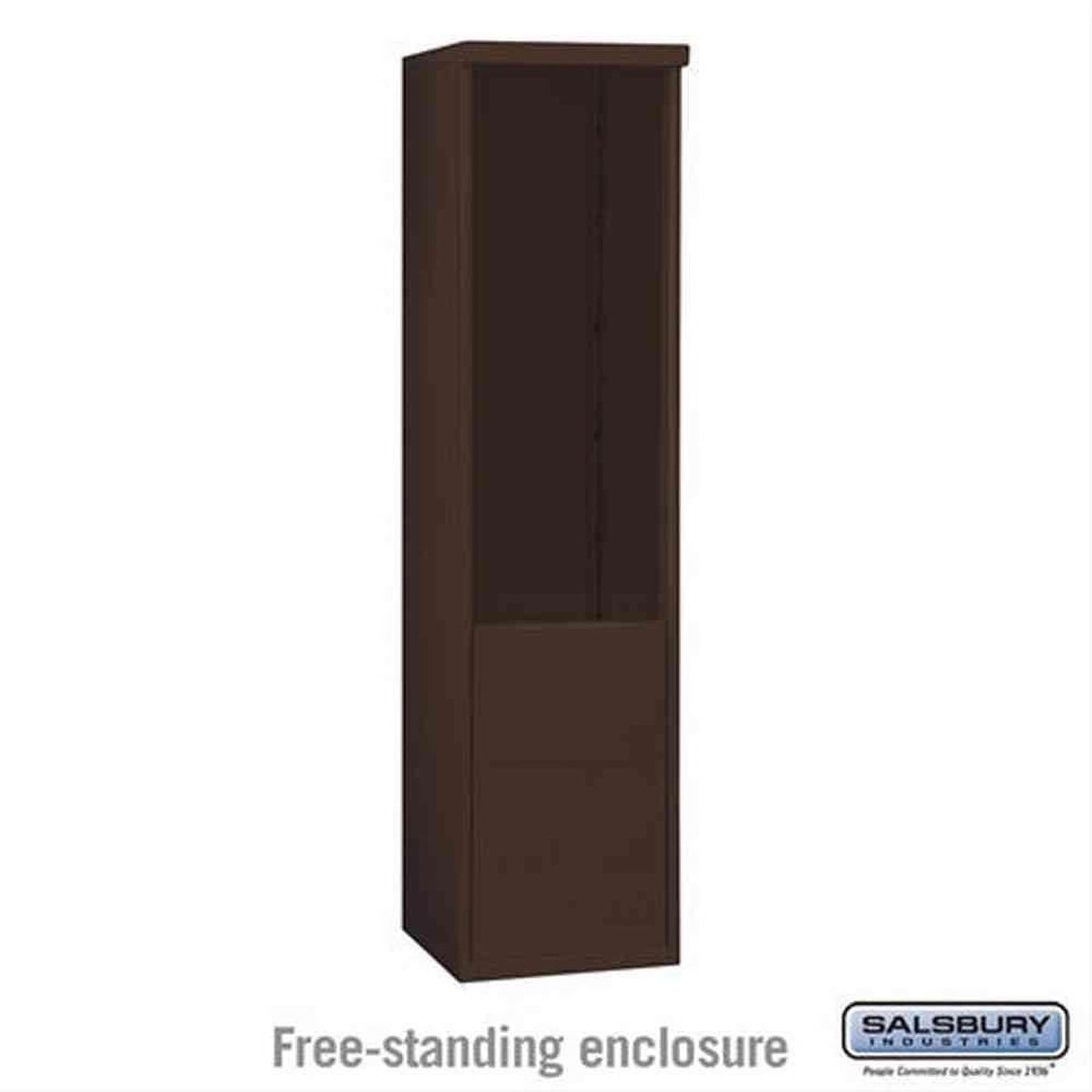 Salsbury Industries 3911S-BRZ Free Standing Enclosure for 3711 Single Column Bronze