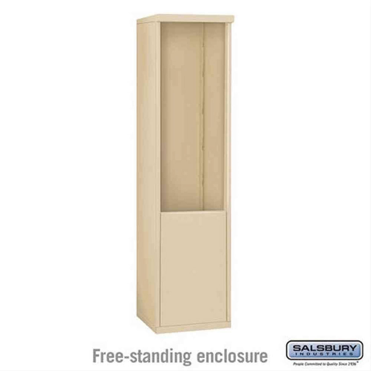 Salsbury Industries 3911S-SAN Free Standing Enclosure for 3711 Single Column Sandstone