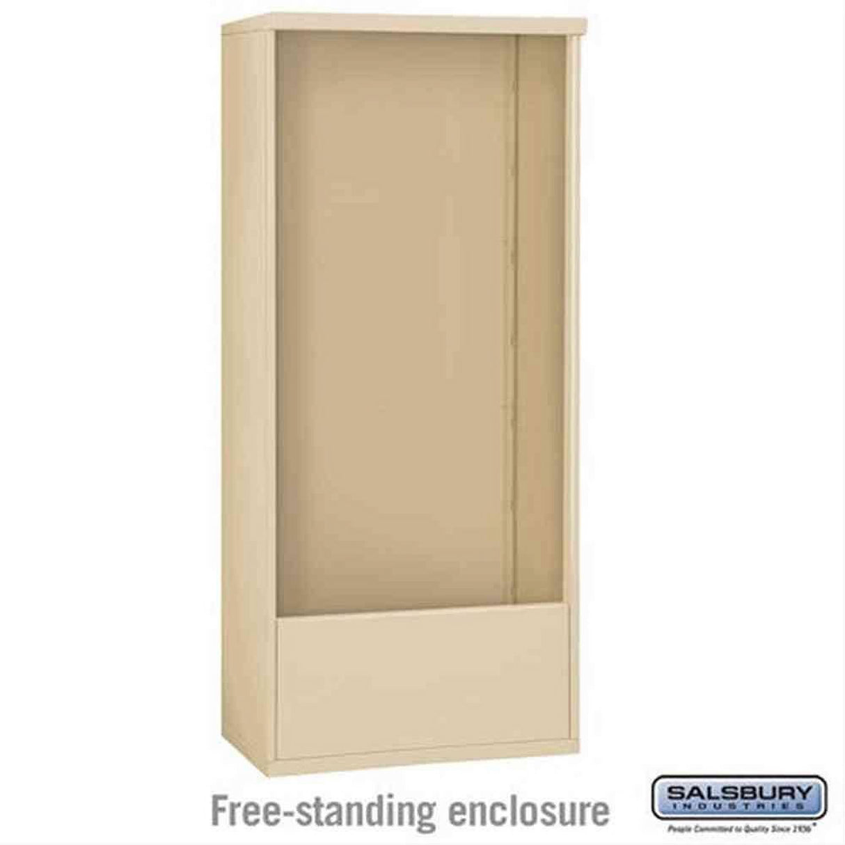 Salsbury Industries 3916D-SAN Free Standing Enclosure for 3716 Double Column Sandstone