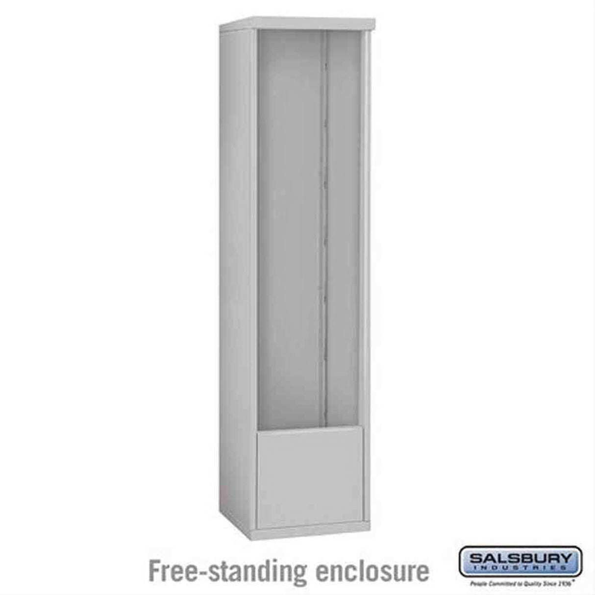 Salsbury Industries 3916S-ALM Free Standing Enclosure for 3716 Single Column Aluminum