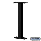 Salsbury Industries 4365BLK 4365 Standard Pedestal Bolt Mounted for Roadside Mailbox and Mail Chest Black