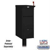 Salsbury Industries 4375BLK 4375 Mail Package Drop Black