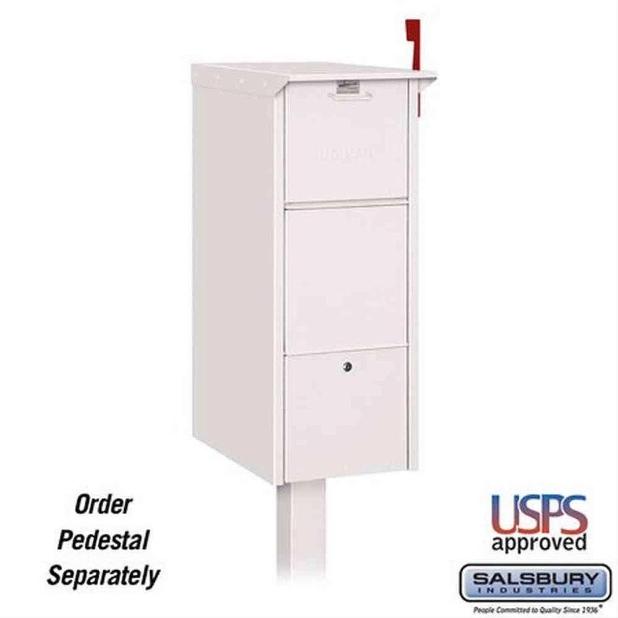 Salsbury Industries 4375WHT 4375 Mail Package Drop White