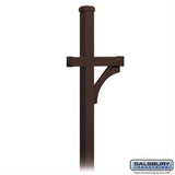 Salsbury Industries 4870BRZ 4870 Deluxe Mailbox Post 1 Sided In Ground Mounted Bronze