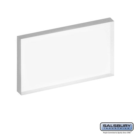 Salsbury Industries 2071CLR plastic window in polished brass, additional view