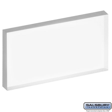 Salsbury Industries 2073CLR plastic window in polished brass, additional view