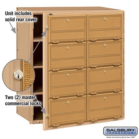 Salsbury Industries 2108FL americana mailbox, additional view