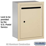 Salsbury Industries 2245SU sandstone letter box usps access