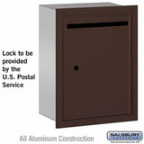 Salsbury Industries 2245ZU bronze letter box usps access