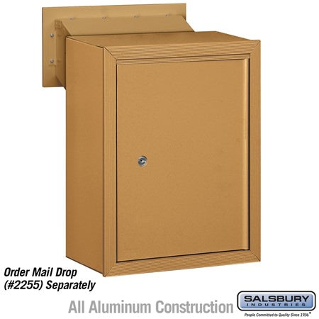 Salsbury Industries 2256SAN receptacle option for mail drop, additional view