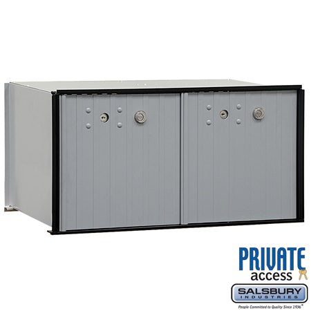 Salsbury Industries 2272P Parcel Locker 2 Doors Private Access in Aluminum