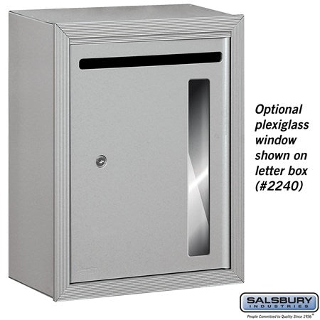 Salsbury Industries 2273-LB plexiglass window, front view