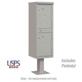 Salsbury Industries 3302SAN-U sandstone parcel locker usps access