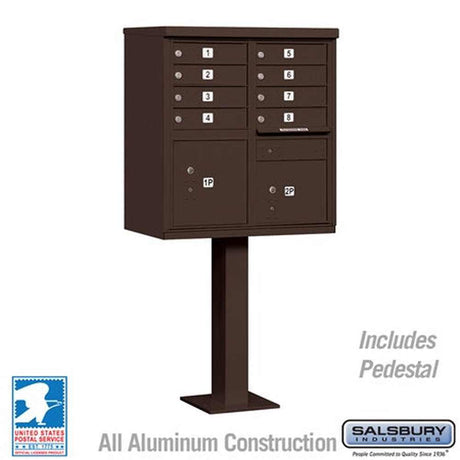 Salsbury Industries 3308BRZ-U bronze cluster box usps access