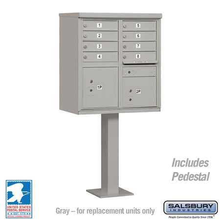Salsbury Industries 3308GRY-U cluster box usps access, additional view