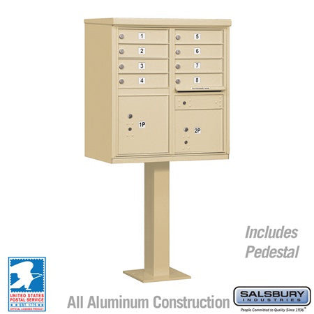 Salsbury Industries 3308SAN-U cluster box usps access, additional view