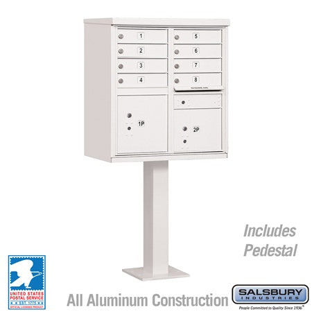 Salsbury Industries 3308WHT-U cluster box usps access, additional view