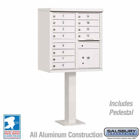 Salsbury Industries 3312WHT-U white cluster box usps access