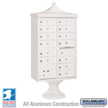 Salsbury Industries 3313R-WHT-U regency decorative cbu usps access, additional view