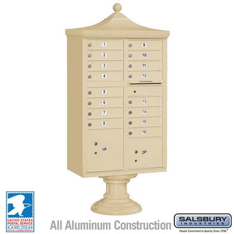 Salsbury Industries 3316R-SAN-U sandstone regency decorative cbu usps access