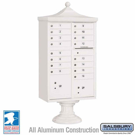 Salsbury Industries 3316R-WHT-U white regency decorative cbu usps access