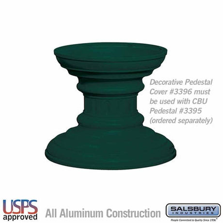 Salsbury Industries 3386GRN green regency decorative pedestal