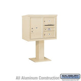 Salsbury Industries 3406D-02SAN sandstone pedestal mailbox
