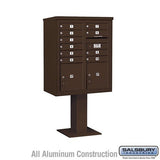 Salsbury Industries 3410DA-10BRZ bronze pedestal mailbox