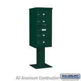 Salsbury Industries 3410S-04GRN green pedestal mailbox