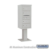 Salsbury Industries 3410S-04GRY gray pedestal mailbox