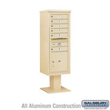 Salsbury Industries 3413S-06SAN sandstone pedestal mailbox