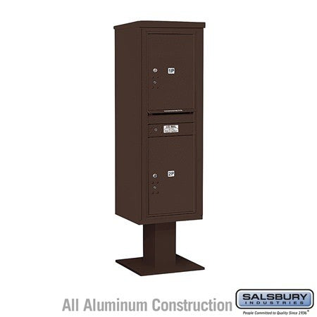 Salsbury Industries 3414S-2PBRZ bronze pedestal mailbox