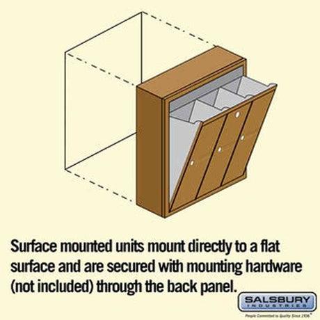 Salsbury Industries 3503BSP brass vertical mailbox private access