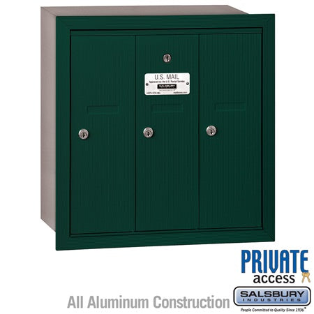 Salsbury Industries 3503GRP vertical mailbox private access in satin stainless, additional view