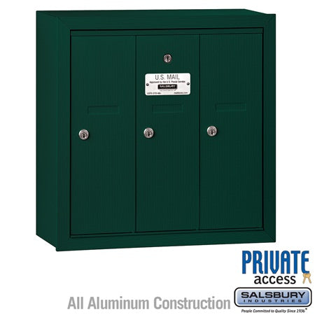 Salsbury Industries 3503GSP vertical mailbox private access in satin stainless, additional view