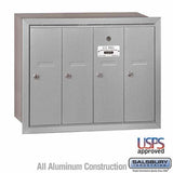 Salsbury Industries 3504ARU aluminum vertical mailbox usps access