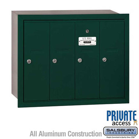 Salsbury Industries 3504GRP green vertical mailbox private access