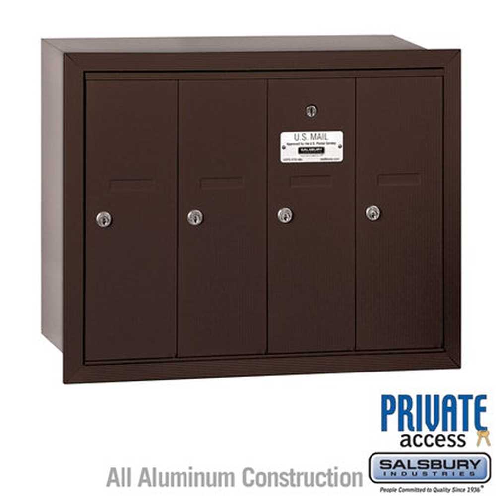 Salsbury Industries 3504ZRP bronze vertical mailbox private access