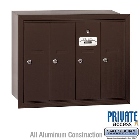 Salsbury Industries 3504ZRP vertical mailbox private access, additional view