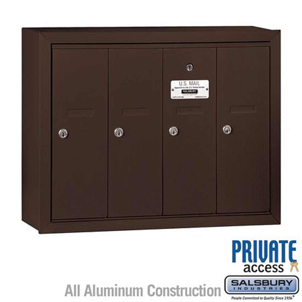 Salsbury Industries 3504ZSP bronze vertical mailbox private access