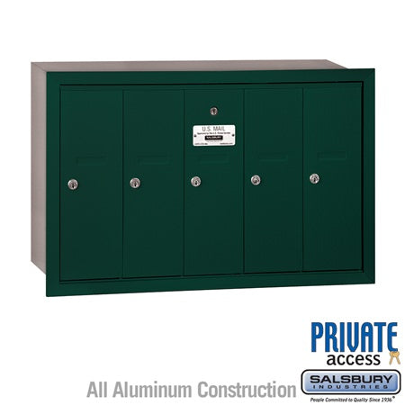 Salsbury Industries 3505GRP vertical mailbox private access, additional view