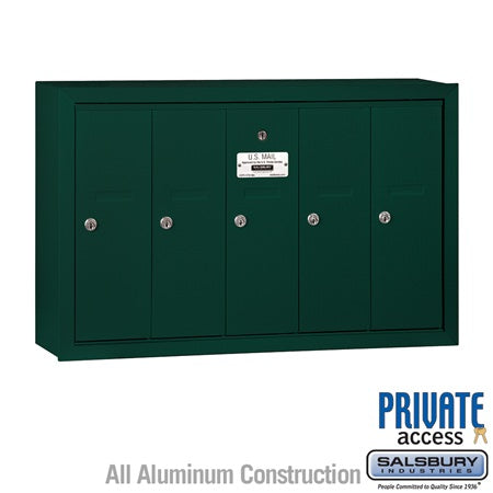 Salsbury Industries 3505GSP vertical mailbox private access, additional view