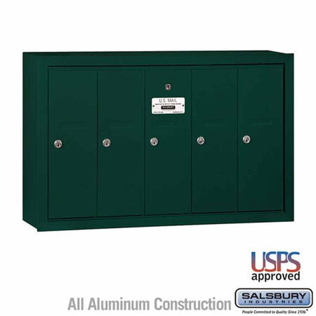 Salsbury Industries 3505GSU green vertical mailbox usps access