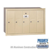 Salsbury Industries 3505SRP sandstone vertical mailbox private access
